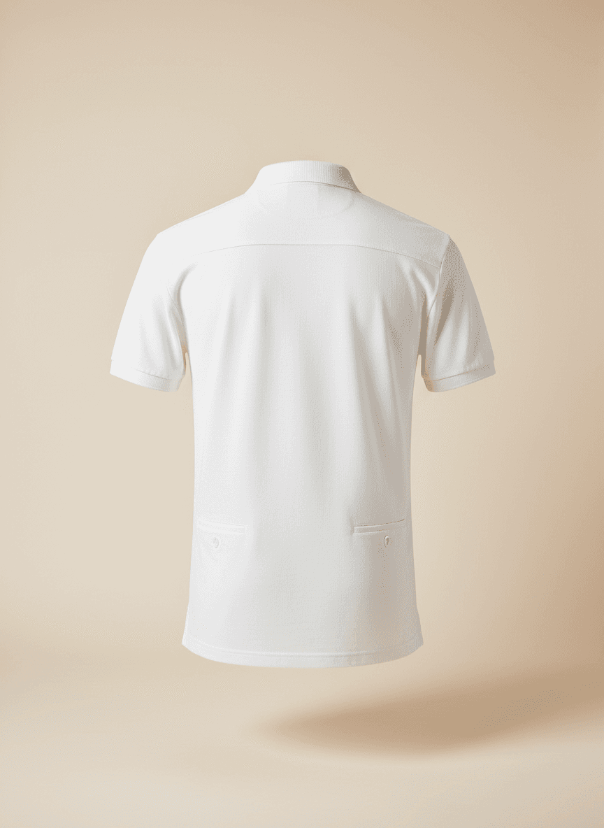 Pima Cotton Polo in White