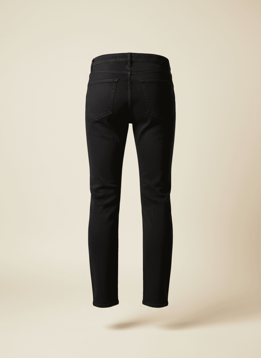 The Straight Jean in Jet Black