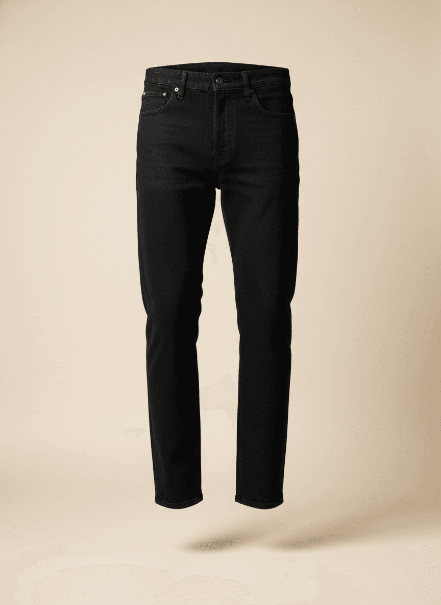 The Straight Jean in Jet Black